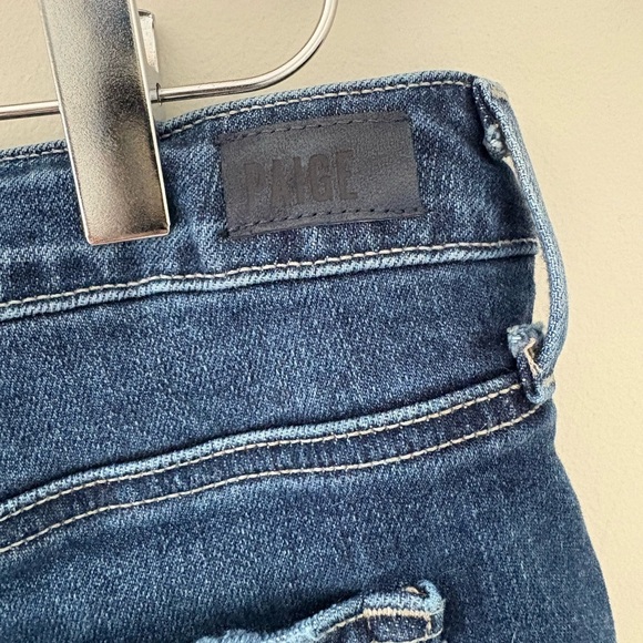 Paige Jimmy Jimmy Jean shorts size 31 mid wash denim cuffed - Picture 4 of 11